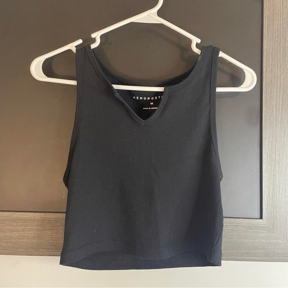 aeropostale black cropped tank